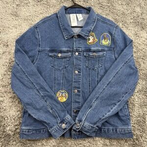 2023 Disney Parks Joey Chou Magic Kingdom Castle Denim Jacket Adult Size L